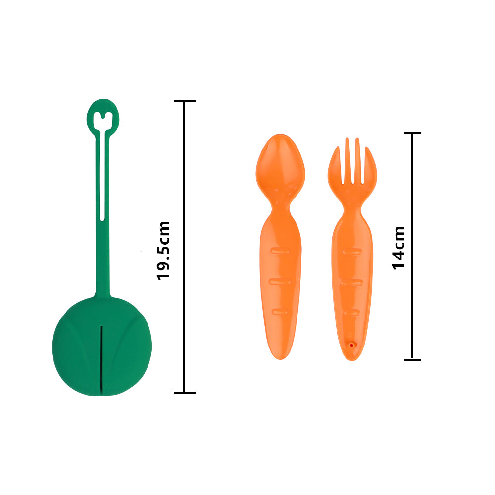 BentOH!® kinderbestek oranje/groen