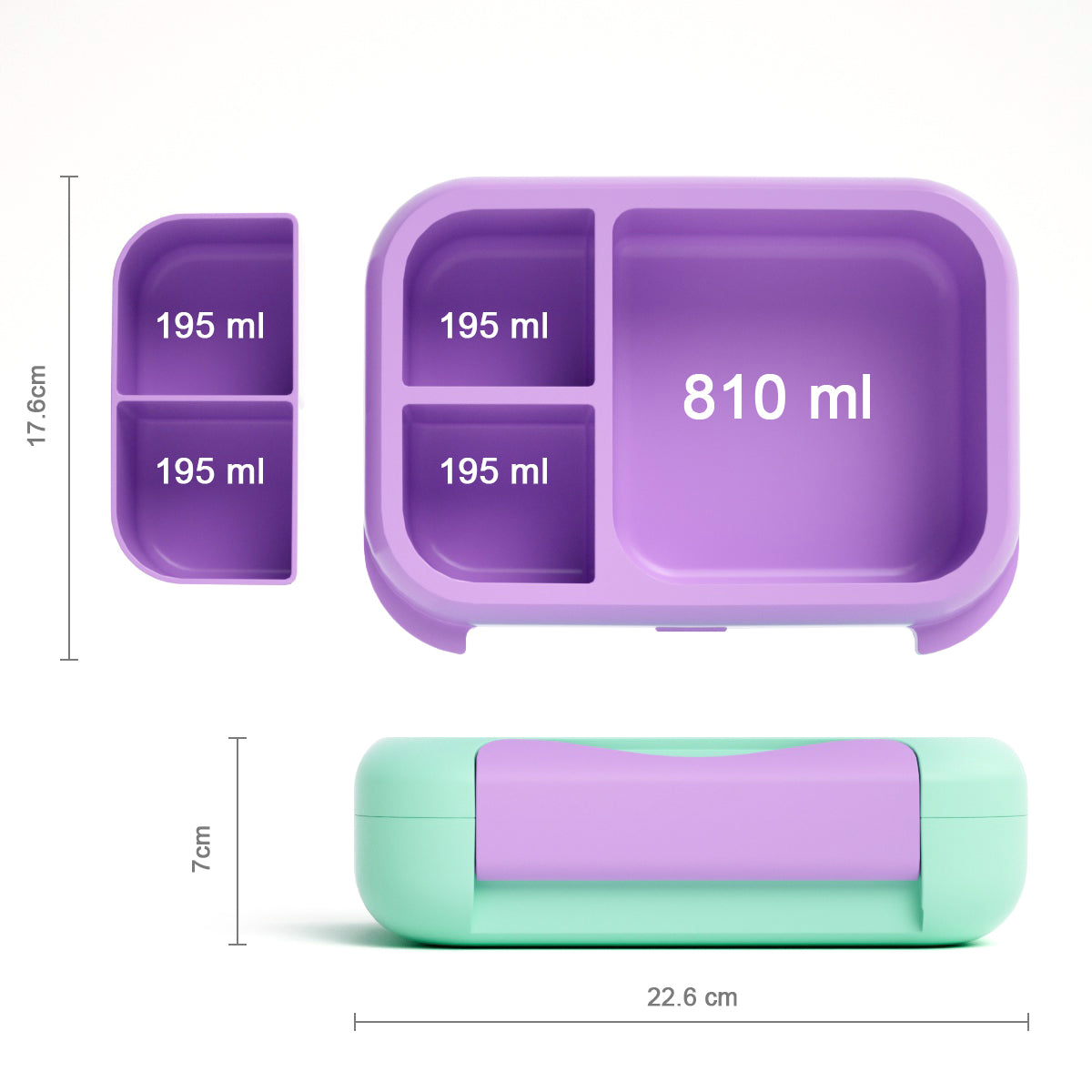 BentOH!® Smile luxe lunchdoos zeemeermin