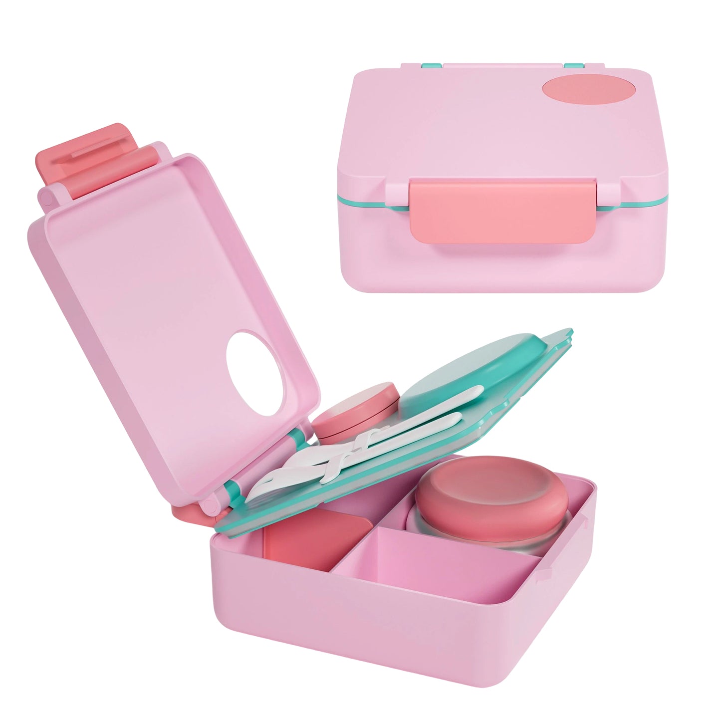 BentOH!® Square luxe lunchdoos roze