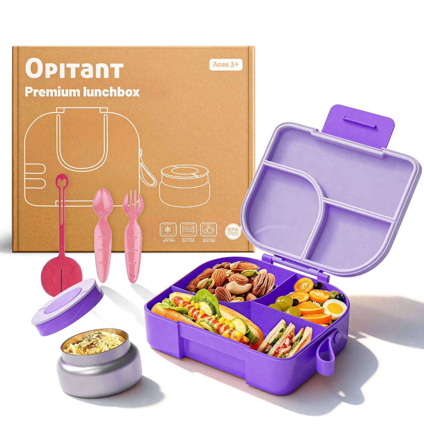 BentOH!® Opitant luxe lunchdoos paars