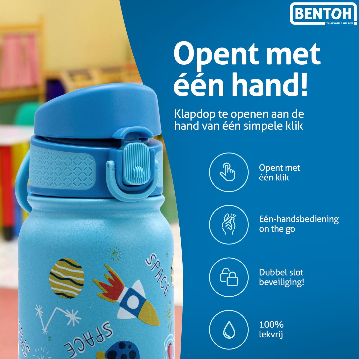 BentOH® Smile luxe drinkfles 350 ml space