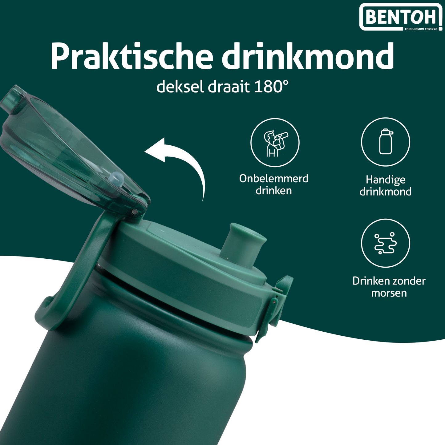 BentOH® Opitant luxe drinkfles groen 1L