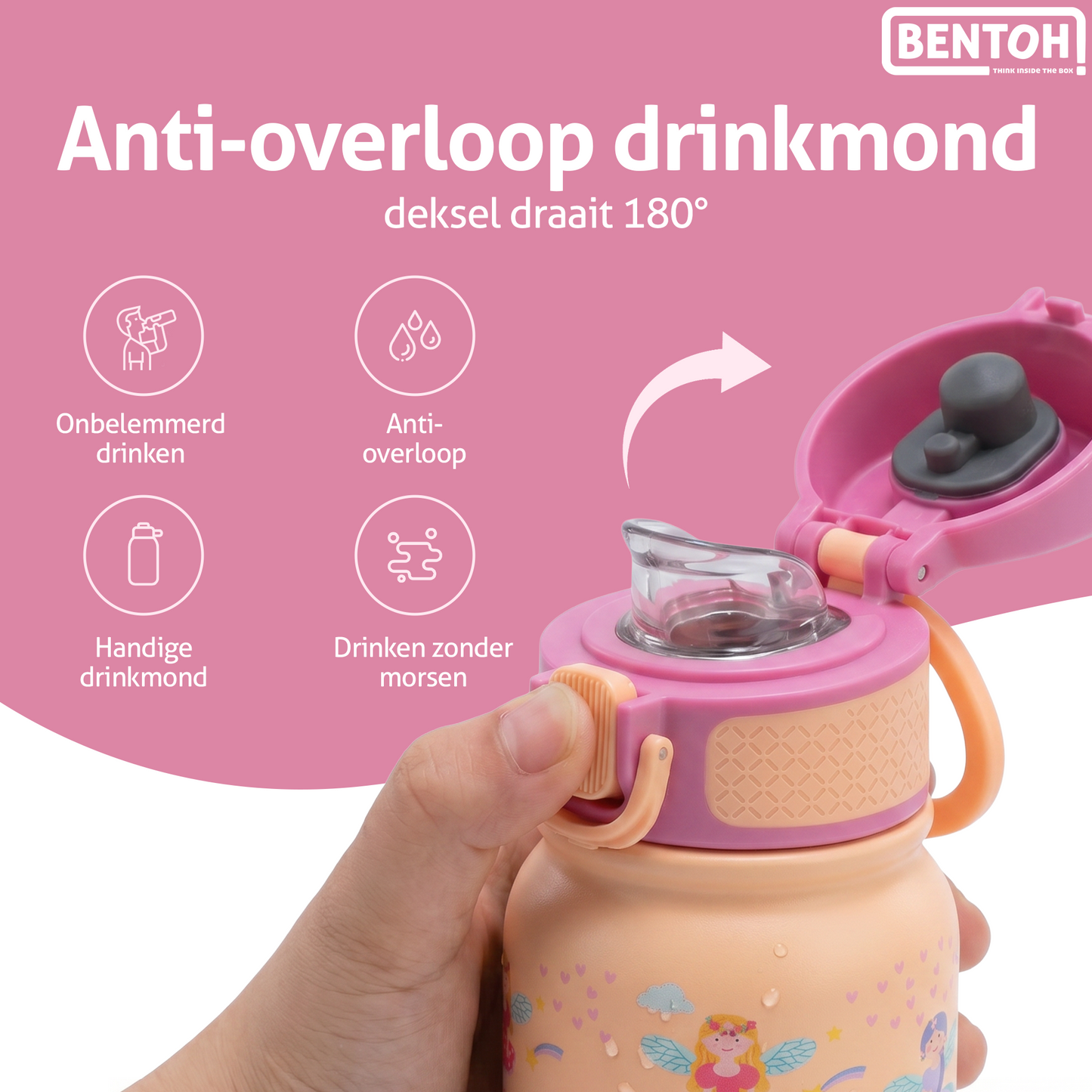 BentOH® Smile luxe drinkfles 350 ml fairy