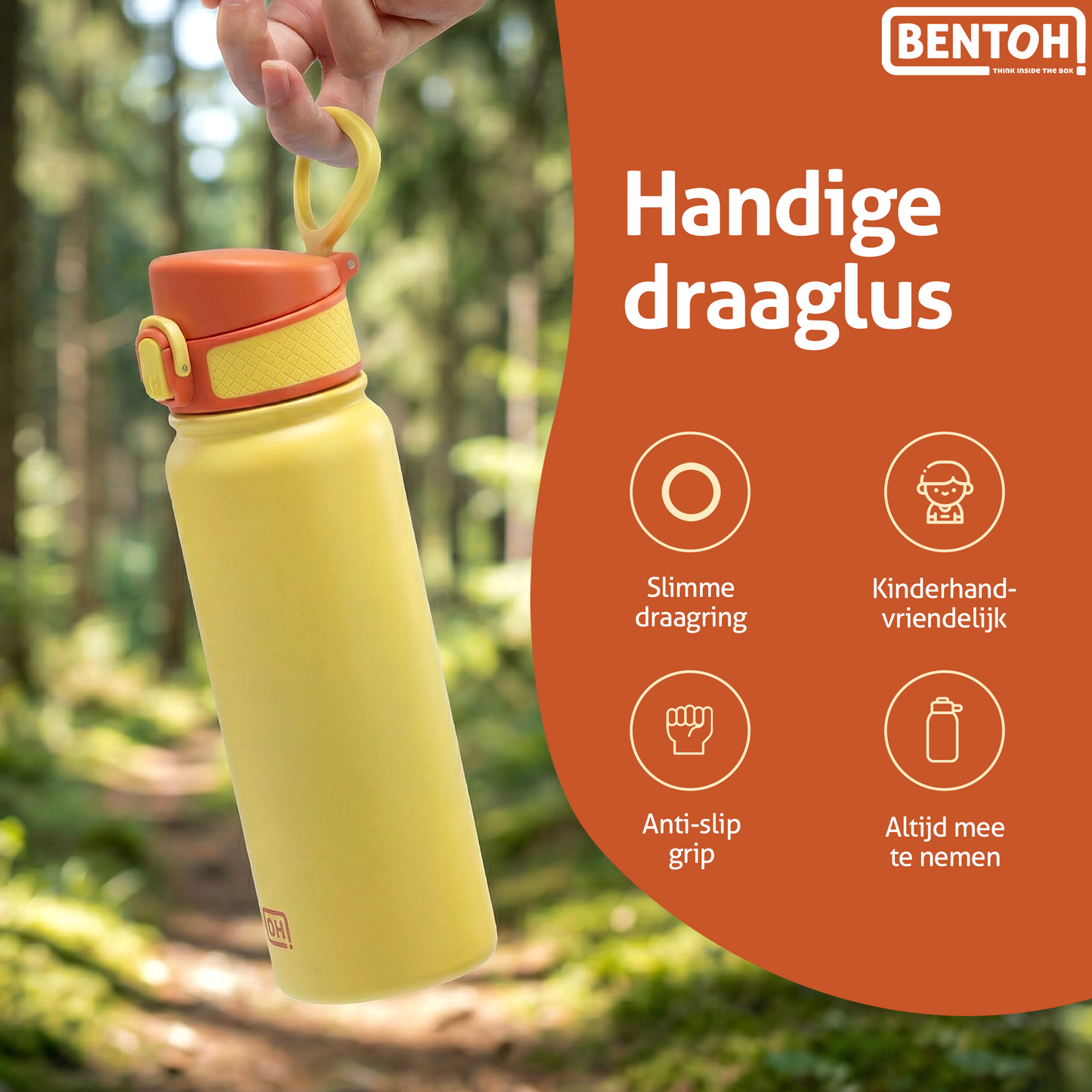 BentOH® Opitant luxe drinkfles geel/oranje 550 ml