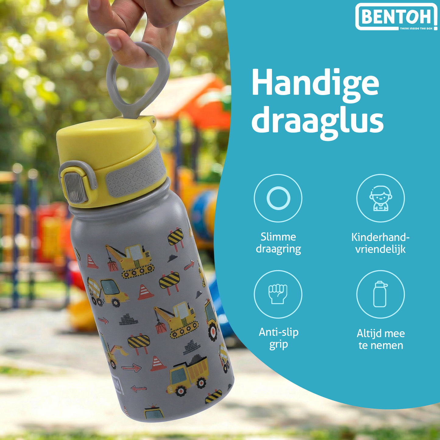 BentOH® Smile luxe drinkfles 350 ml trucks