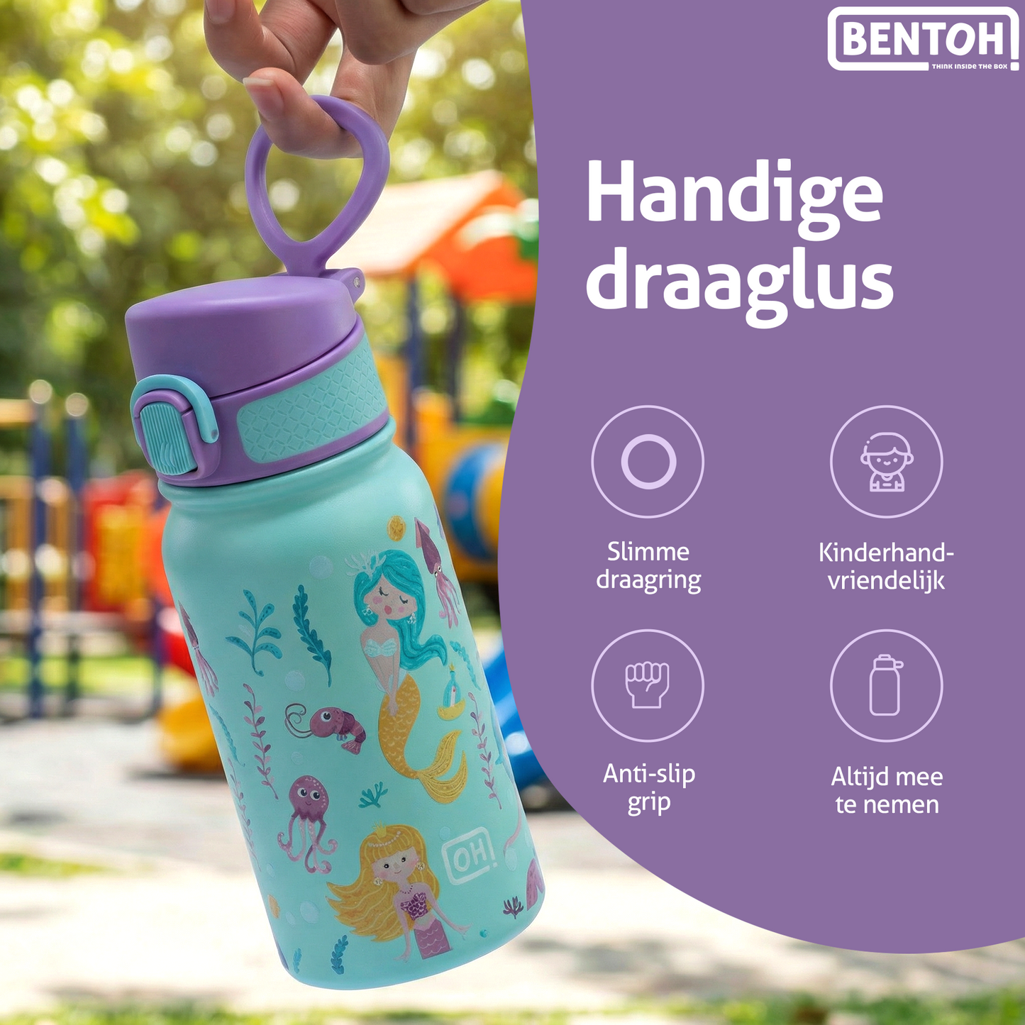 BentOH® Smile luxe drinkfles 350 ml mermaid