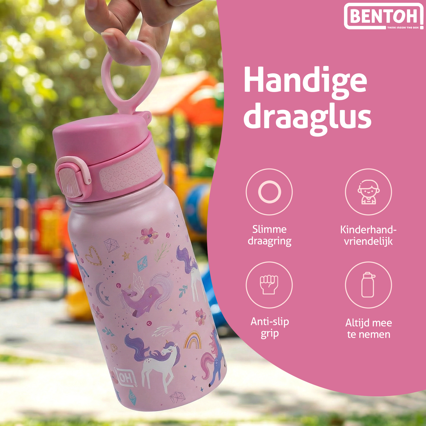 BentOH® Smile luxe drinkfles 350 ml unicorn