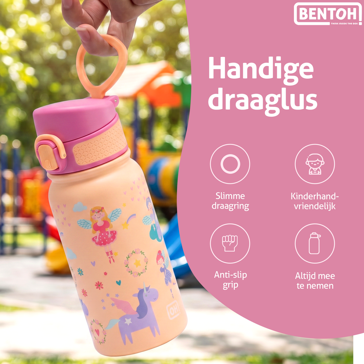 BentOH® Smile luxe drinkfles 350 ml fairy