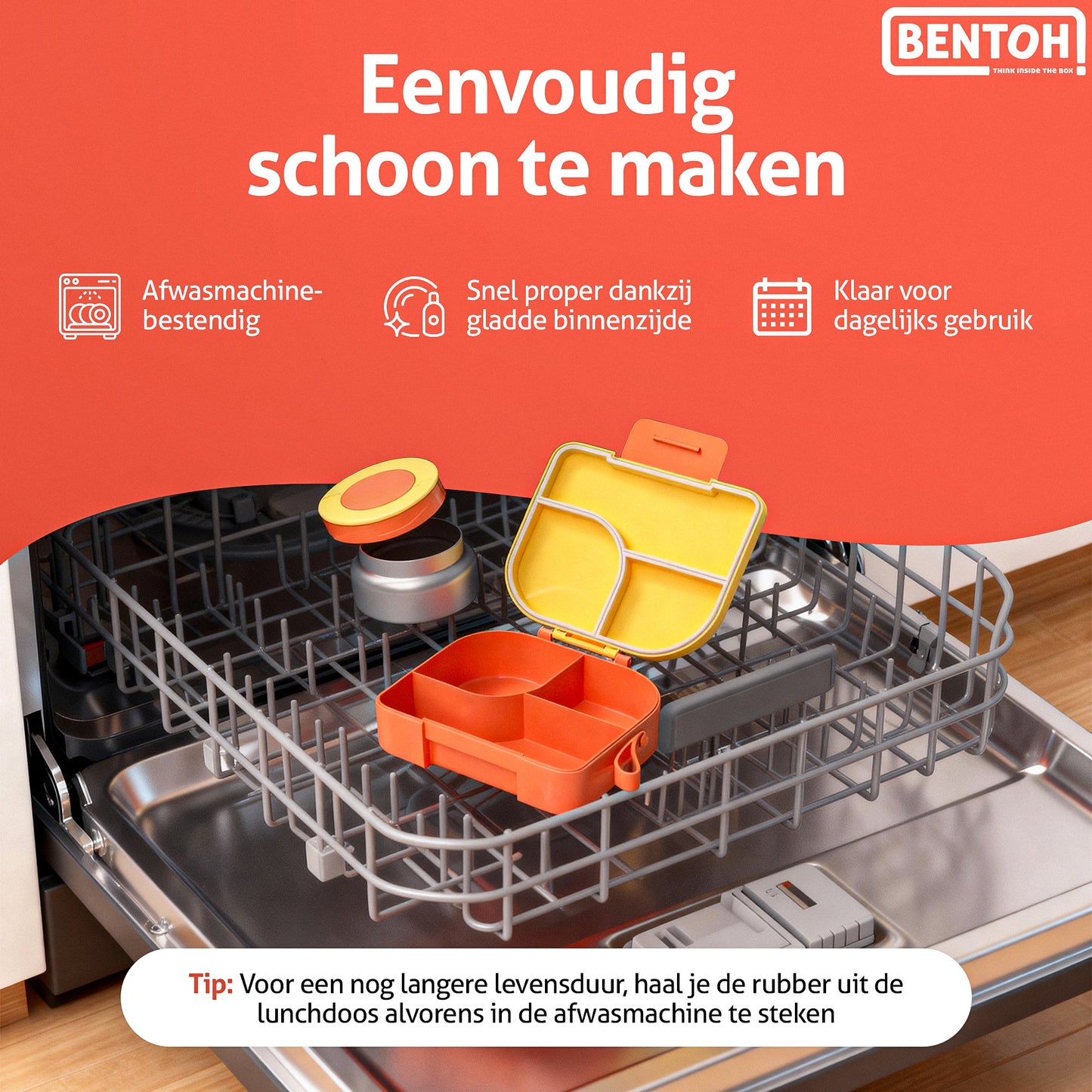 BentOH!® Opitant luxe lunchdoos geel/oranje