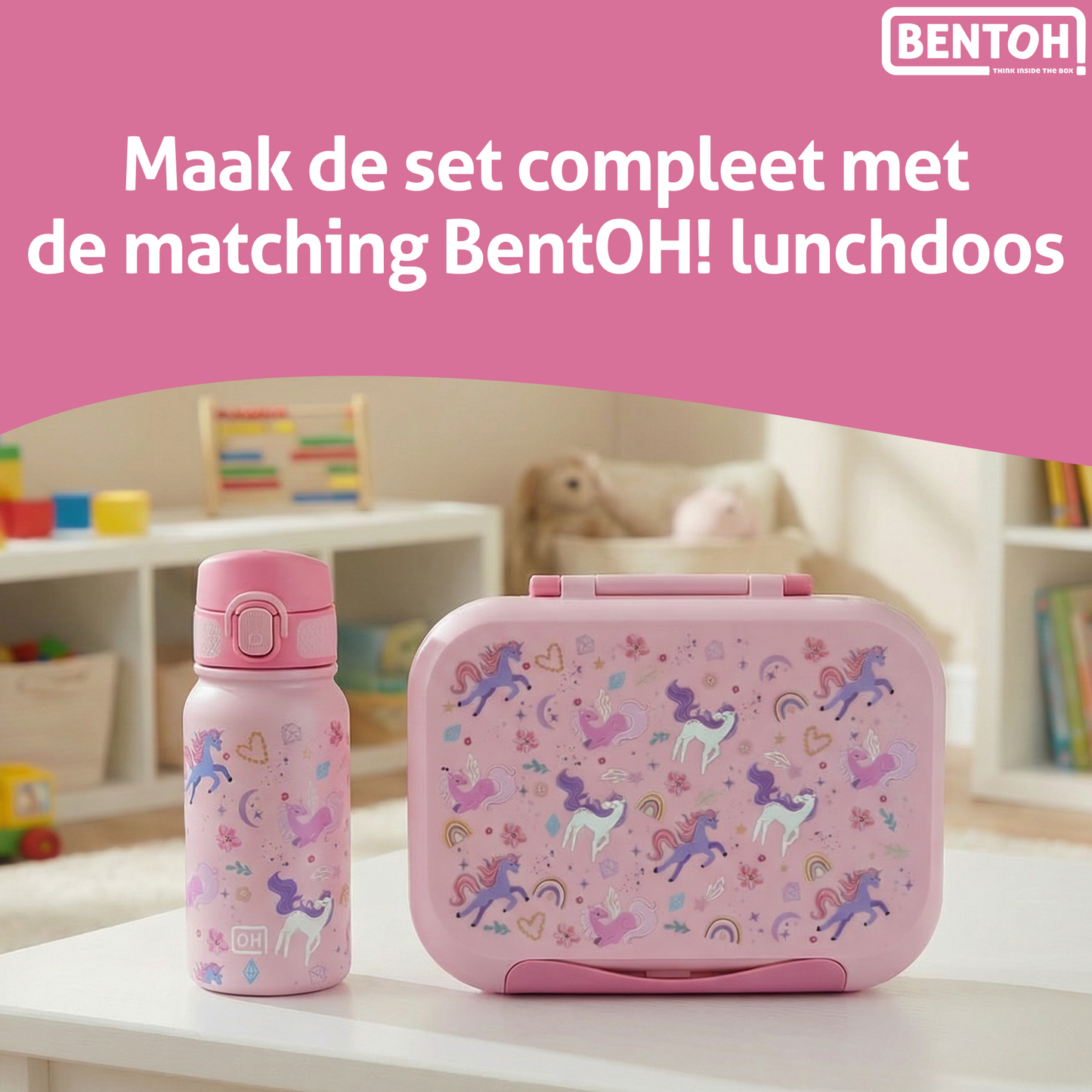 BentOH® Smile luxe drinkfles 350 ml unicorn