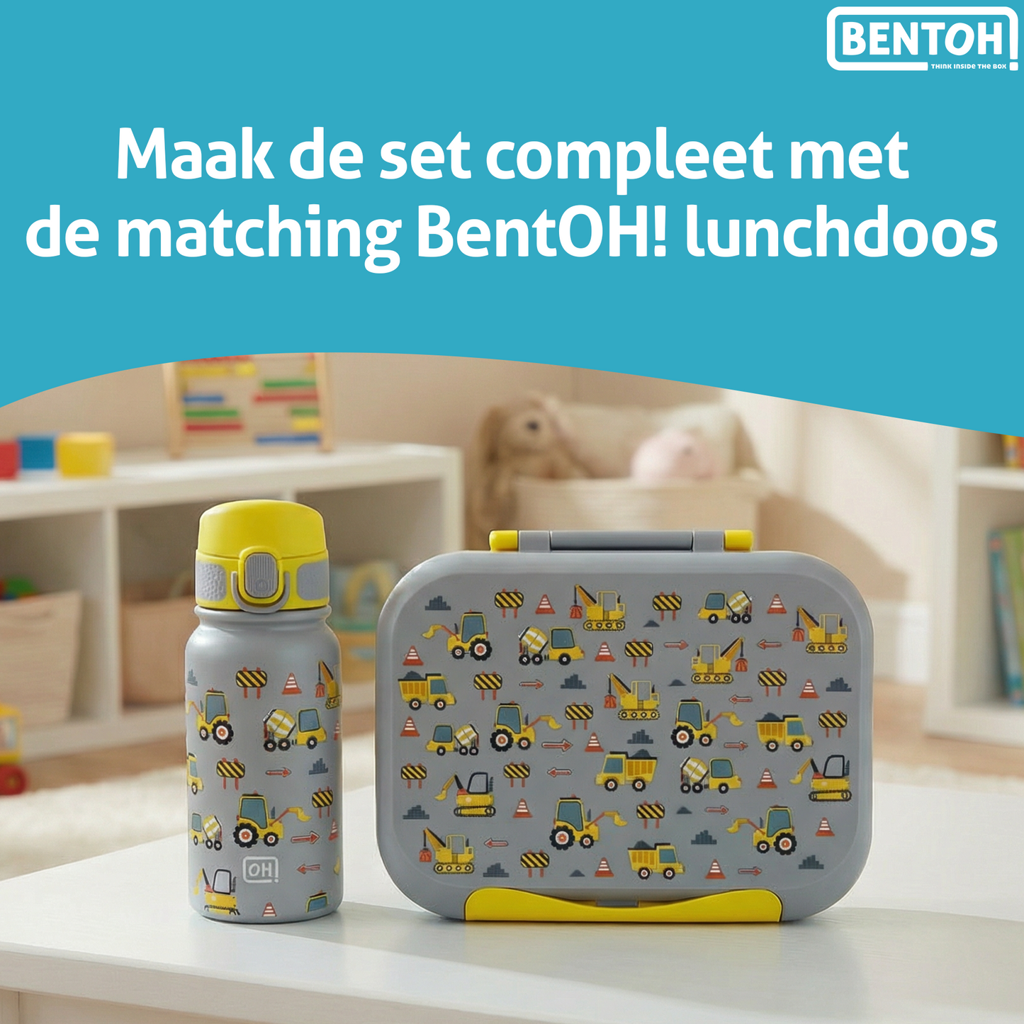 BentOH® Smile luxe drinkfles 350 ml trucks