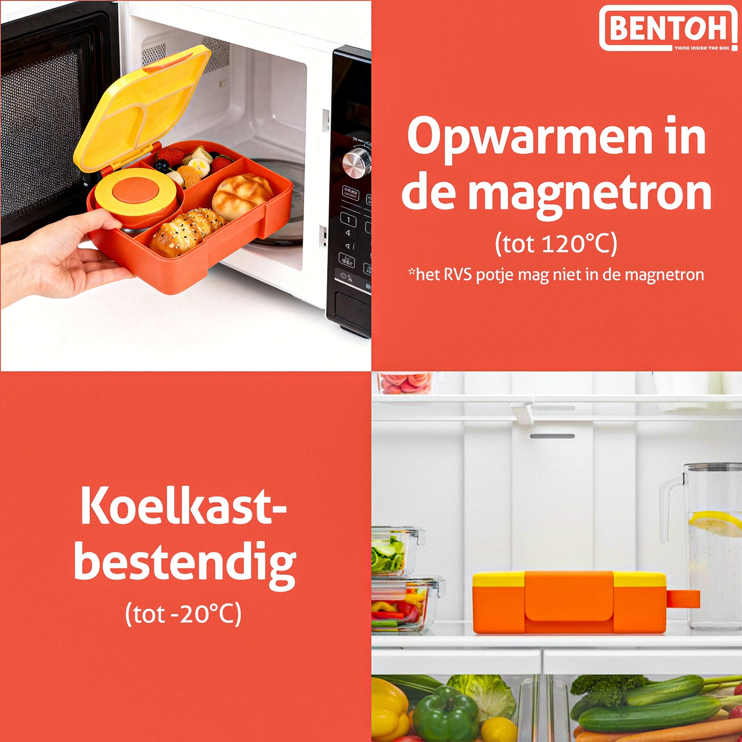 BentOH!® Opitant luxe lunchdoos geel/oranje