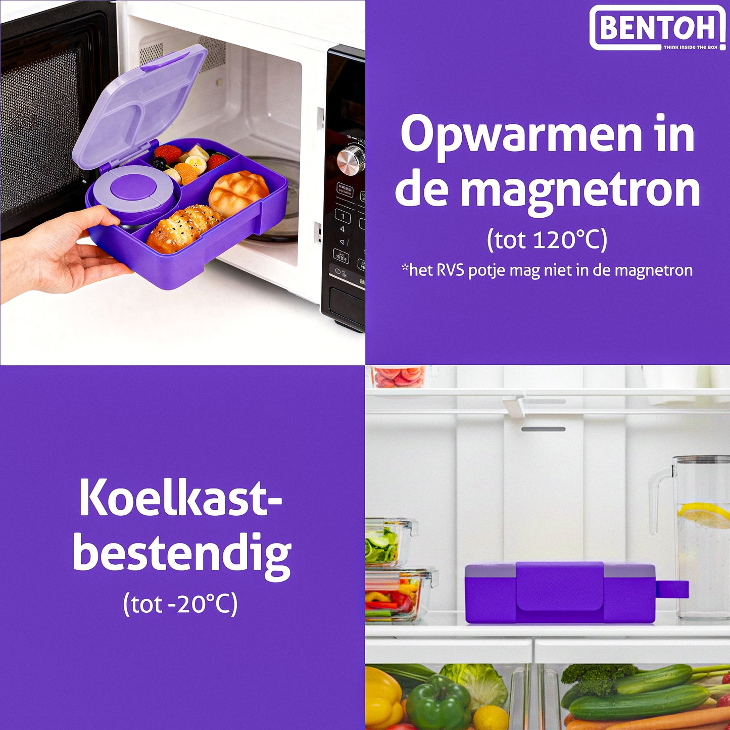 BentOH!® Opitant luxe lunchdoos paars