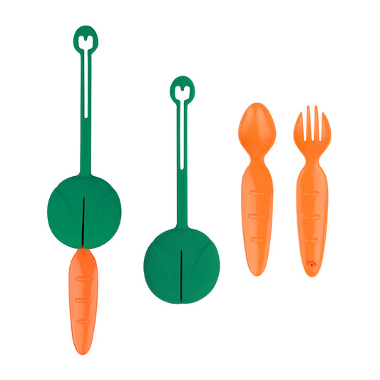 BentOH! kinderbestek oranje/groen