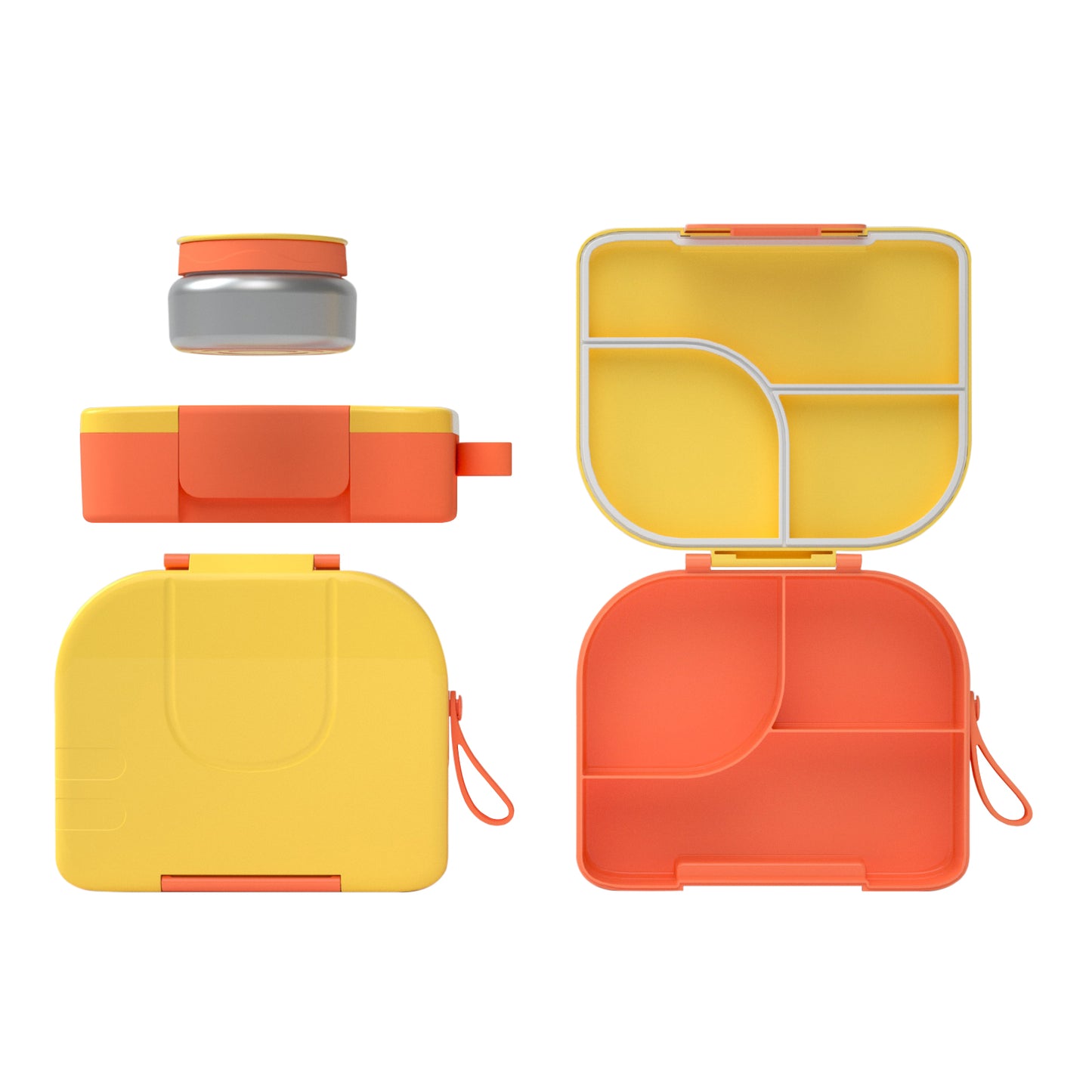 BentOH! Opitant luxe lunchdoos geel/oranje