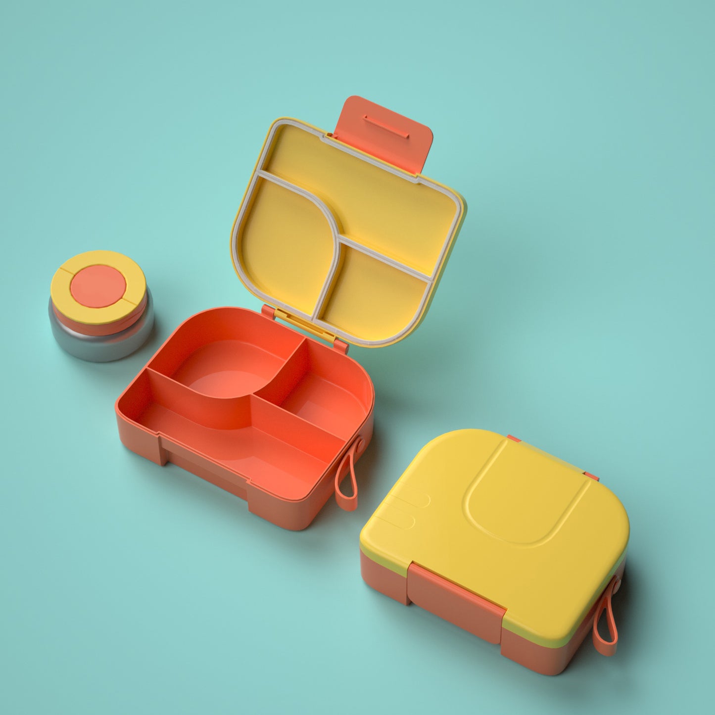BentOH! Opitant luxe lunchdoos geel/oranje