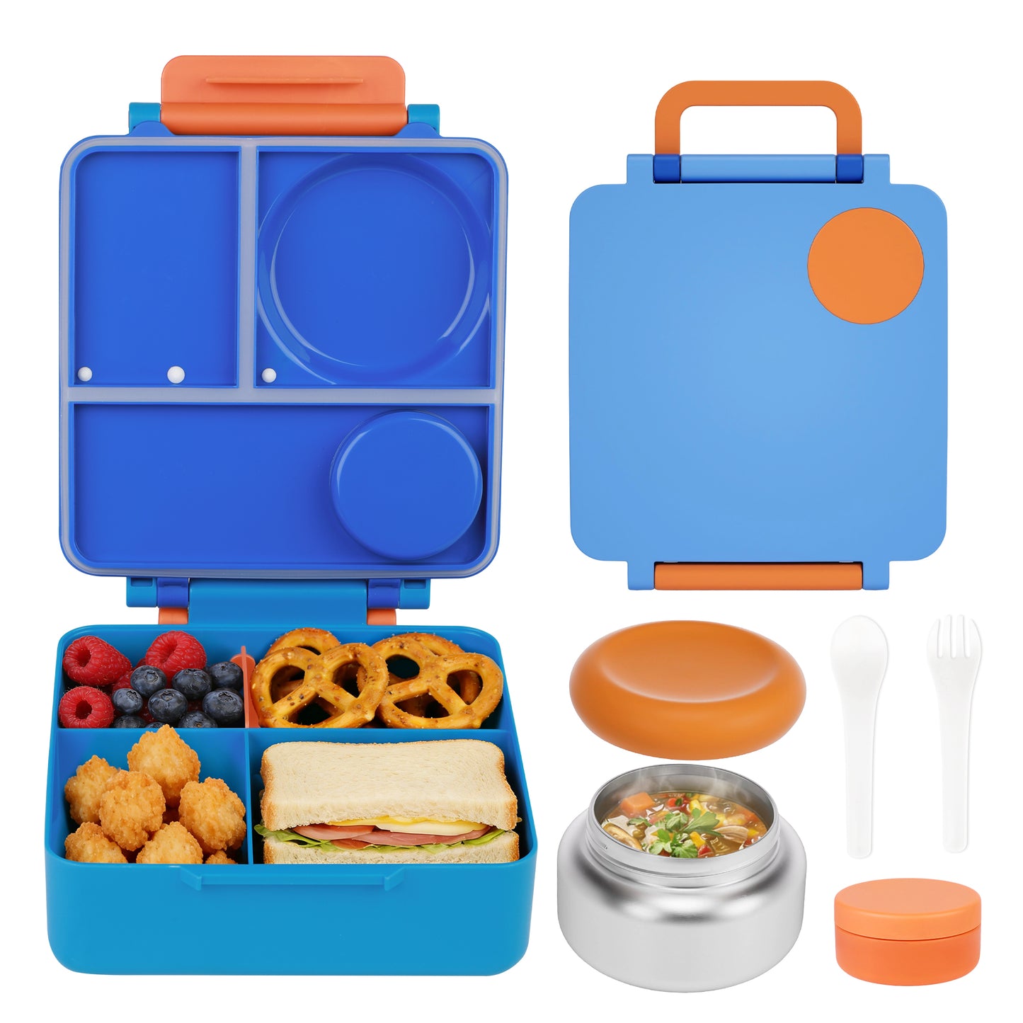 BentOH!® Square luxe lunchdoos blauw