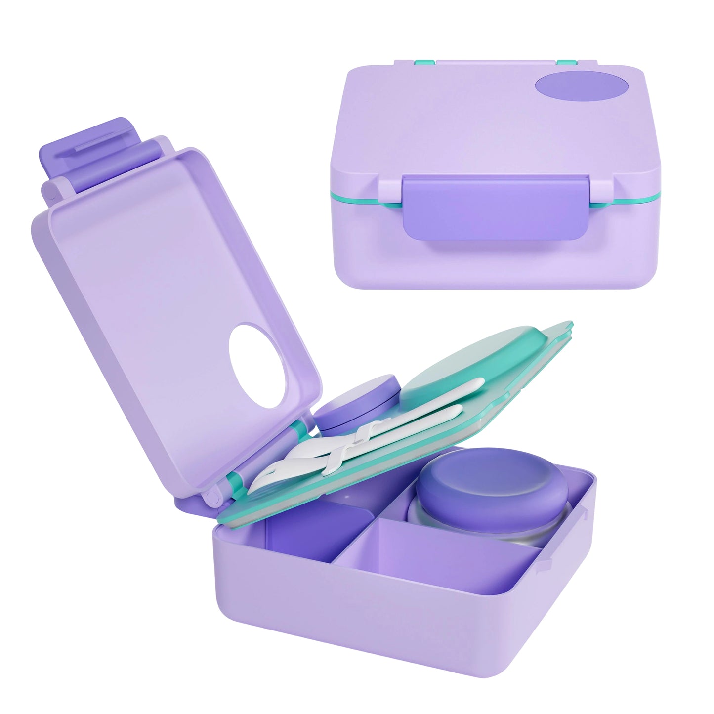 BentOH!® Square luxe lunchdoos paars