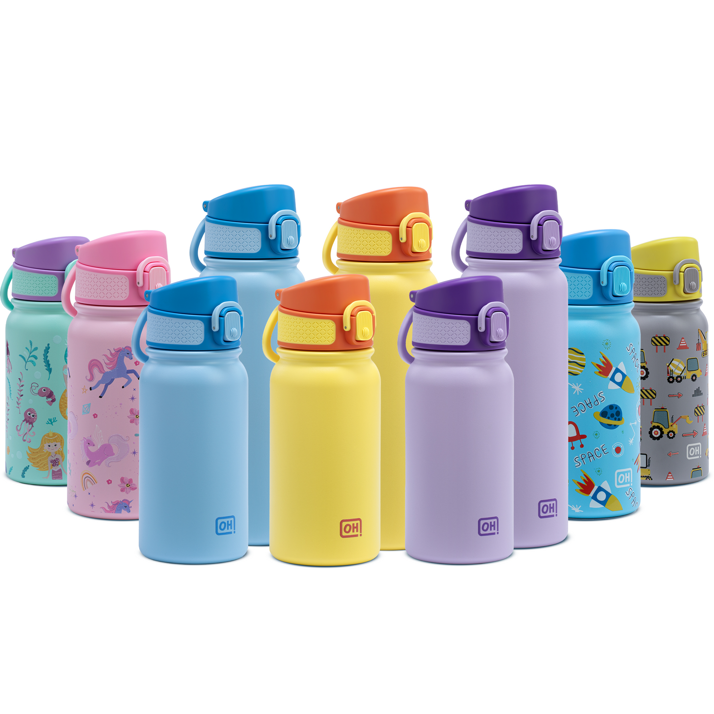 BentOH® Smile luxe drinkfles 350 ml trucks
