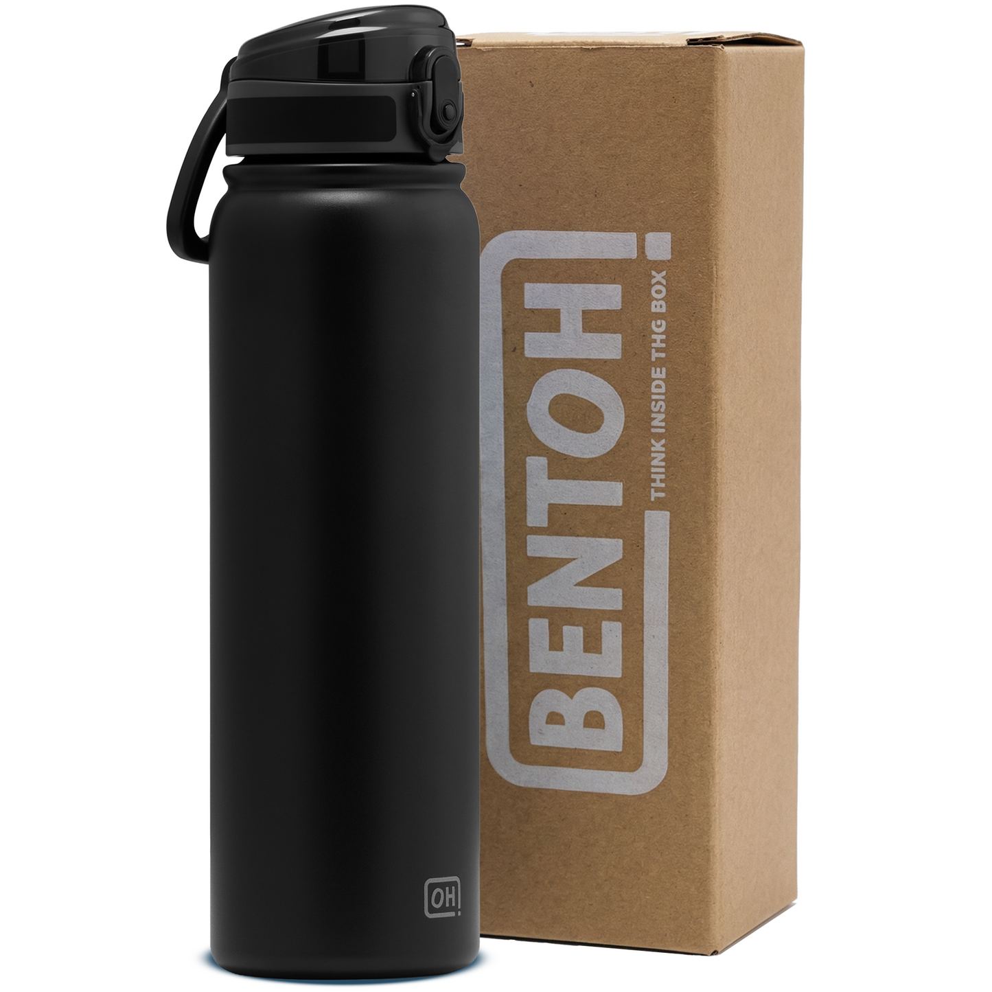 BentOH® Opitant luxe drinkfles zwart 1L